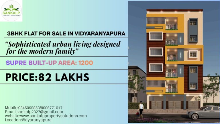 3BHK Flat For Sale In Vidyaranyapura