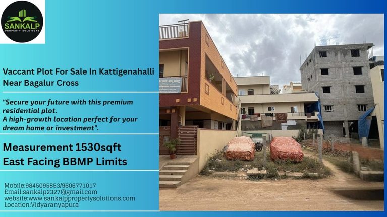 Vaccant Plot For Sale In Kattigenahalli Near Bagalur Cross