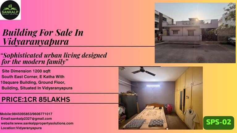 House For Sale In Vidyaranyapura